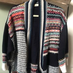 Sleeping on Snow Faire Isle Cardigan